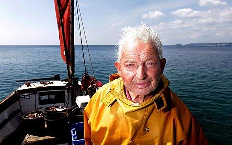 British Fisherman Fishing for Eight Decades