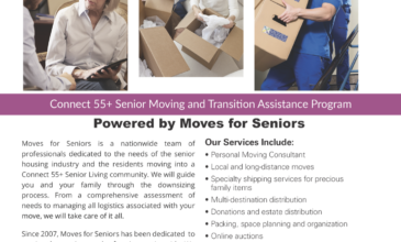 Moves for Seniors Consumer Sales Flyer